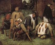 Pieter Bruegel Beggars oil